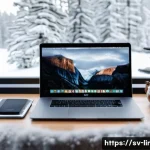 Home 21 리눅스 필기 시험에서 자주 출제되는 문제 유형 - A modern Scandinavian home office with a sleek laptop displaying Linux terminal commands like chmod,...